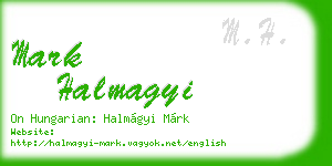 mark halmagyi business card
