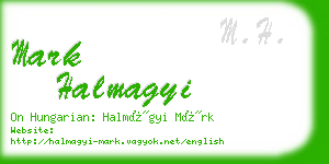 mark halmagyi business card